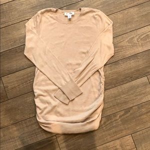 Lightweight tan maternity sweater